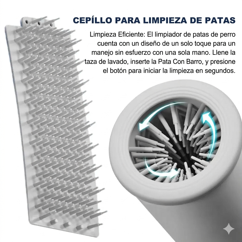 Limpiador de Patas Portátil Mascotaza – Masaje Suave de Silicona para Perros y Gatos