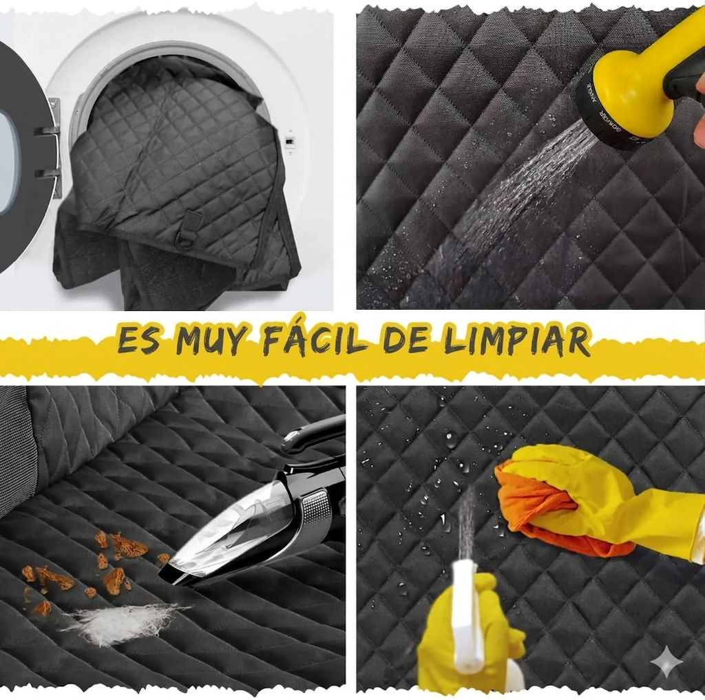 Protector de Asientos para Perros Premium: Impermeable, Antideslizante y Resistente